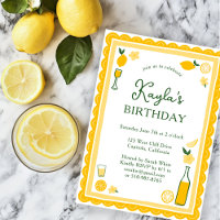 Limoncello Lemonade Lemons CUSTOM BIRTHDAY PARTY
