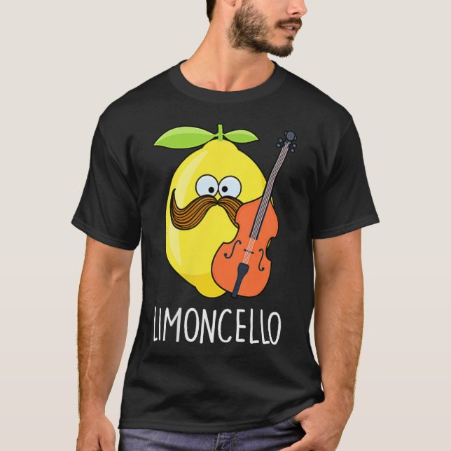 Limoncello Liqueur Cello Music Instrument  T-Shirt (Front)
