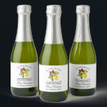 Limoncello Merry Christmas Small Bottle Labels<br><div class="desc">Elegant Watercolor Lemon Greenery Holiday Red Bow Homemade Limoncello Merry Christmas Small Bottle Labels</div>