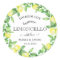 Limoncello Monogram Favour Classic Round Sticker