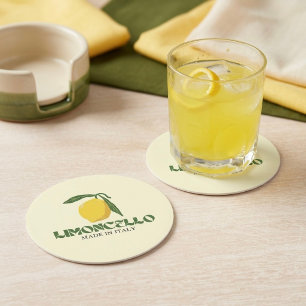 Limoncello Round Paper Coaster