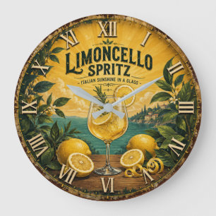  Limoncello Spritz Italian  Large Clock