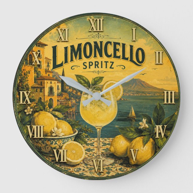 Limoncello Spritz Large Clock (Front)