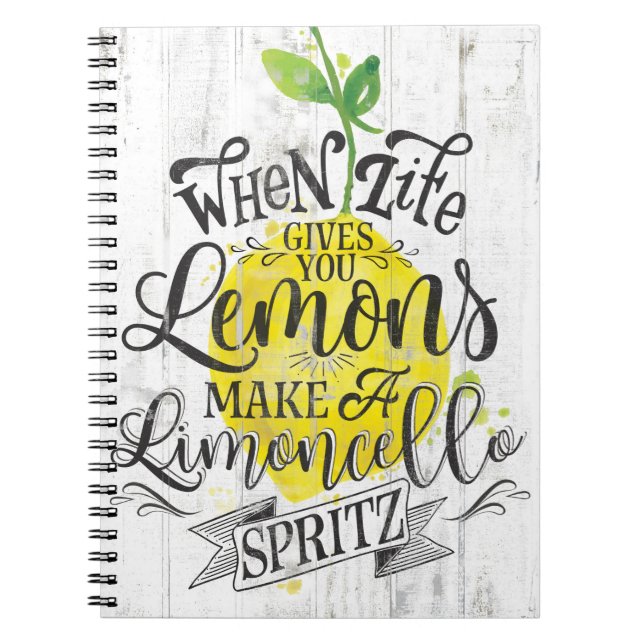 Limoncello Spritz Notebook (Front)