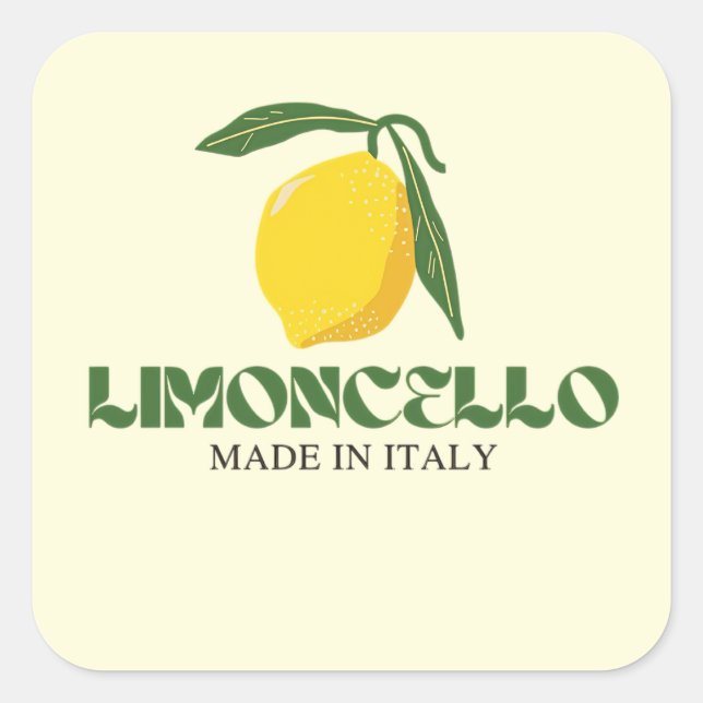 Limoncello Square Sticker (Front)