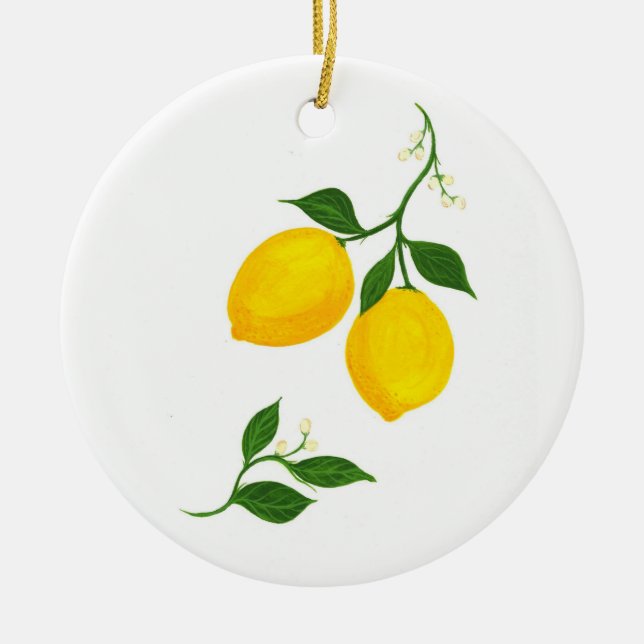 Limoni - Lemons Christmas ornament (Front)