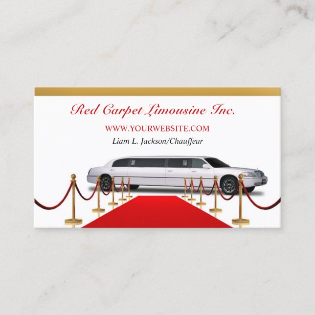 Limousine Business Card (Front)