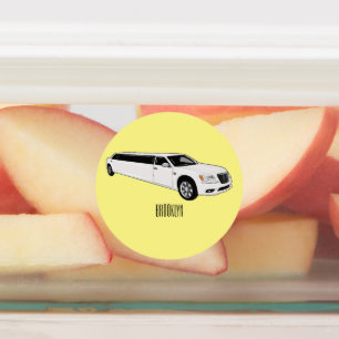 Limousine cartoon illustration