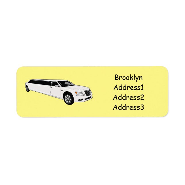 Limousine cartoon illustration (Front)