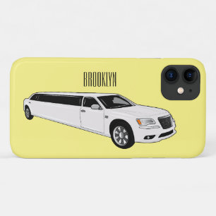 Limousine cartoon illustration iPhone 11 case