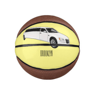 Limousine cartoon illustration mini basketball