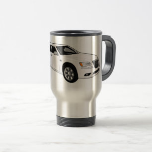 Limousine cartoon illustration travel mug