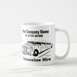 Limousine Hire Cartoon Coffee Mug