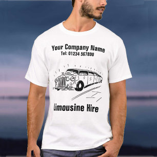 Limousine Hire Cartoon T-Shirt