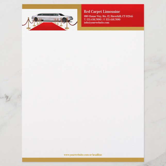 Limousine Letterhead (Front)