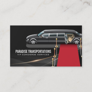 Limousine Services Concierge VIP Business Card