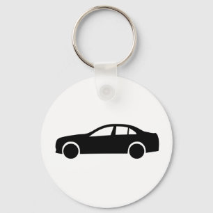 Limousine Silhouette Key Ring