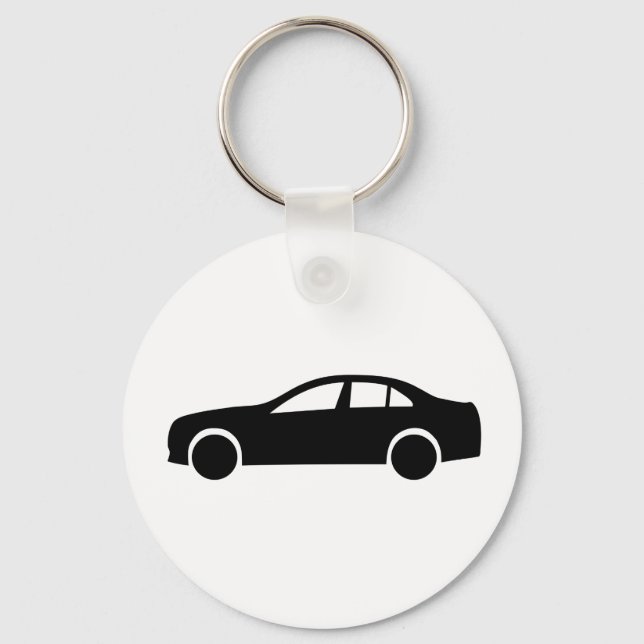Limousine Silhouette Key Ring (Front)