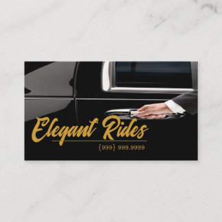 Limousines Car Services Driver Business Card