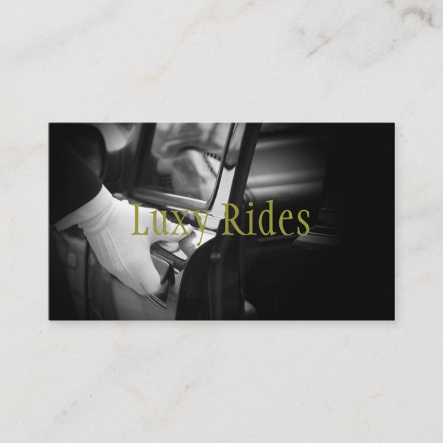 Limousines Limo Car Services Driver Business Card (Front)