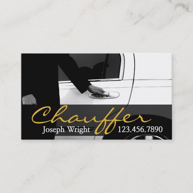 Limousines Limo Car Services Driver Business Card (Front)