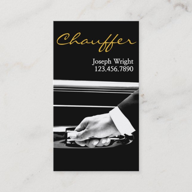 Limousines Limo Car Services Driver Business Card (Front)