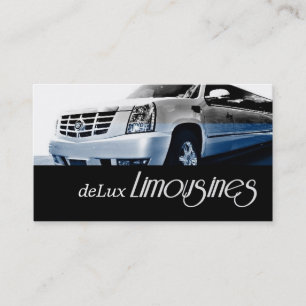 Limousines, Limo Services, Driver Business Card
