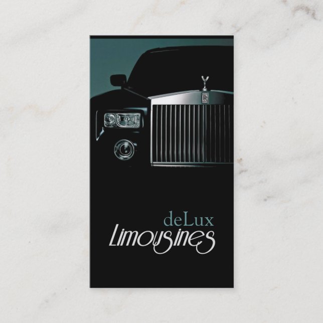 Limousines, Limo Services, Driver Business Card (Front)