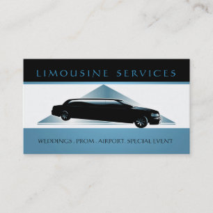 Limousines, Limo Services, Driver Business Card