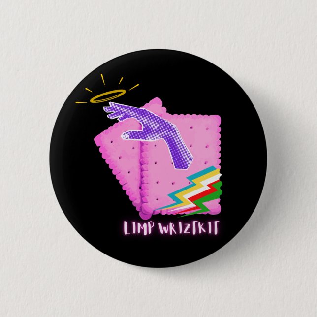 Limp Wrizket 6 Cm Round Badge (Front)