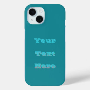 Limpet Shell Blue Green Spring Season Solid Colour iPhone 15 Case
