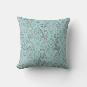 Limpet Shell Distressed Damask Cushion