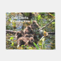 Limpkin Chicks (Wading Bird) - Welcome Doormat
