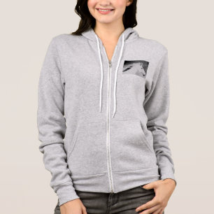 LIN26BW Mane in the Wind.tif Hoodie