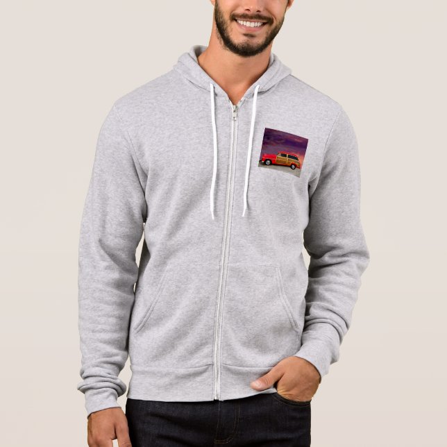 LIN55 Red Woody.tif Hoodie (Front)