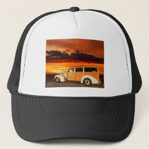 LIN56 Tan Woody.tif Trucker Hat