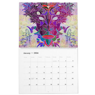 Lin Tarczynski's Maskyrinth Calendar for 2026