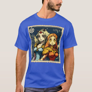 Lina and Crystal Maiden Postage Stamp Series T-Shirt