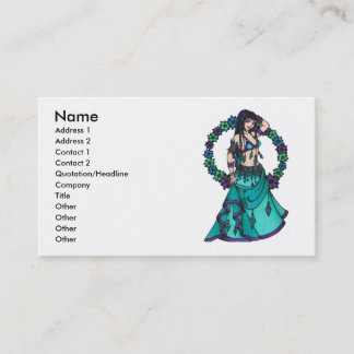 Lina Belly Dancer Business Cards