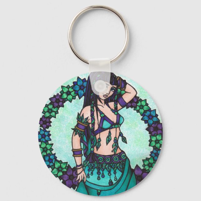 Lina Belly Dancer Key Ring (Front)