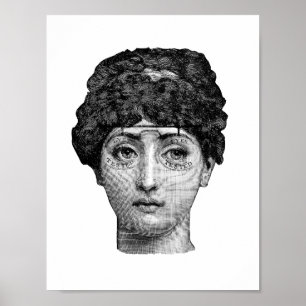 Lina Cavalieri Glasses Poster
