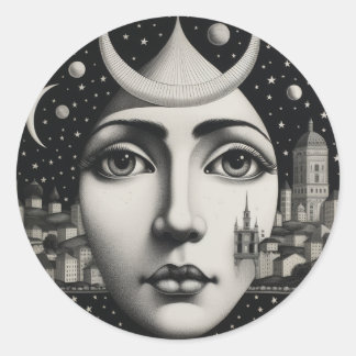 Lina Cavalieri My style Classic Round Sticker