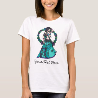 Lina Flower Goddess Belly Dancer Art T-Shirt