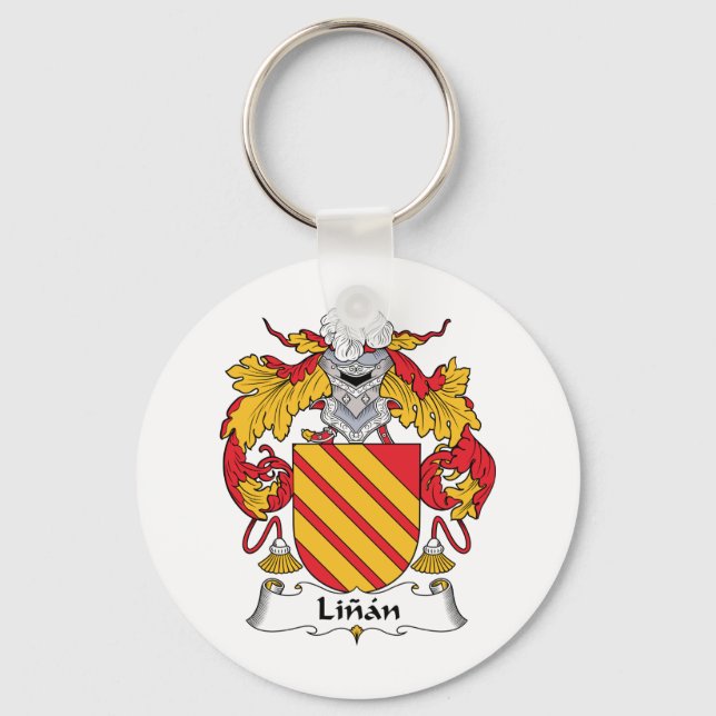 Linan Family Crest Key Ring (Front)