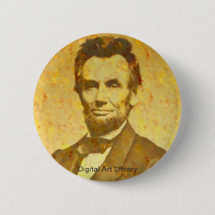 Lincoln 1864 Portrait 6 Cm Round Badge
