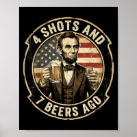 Lincoln 4 Shots and 7 Beers Ago Drinking Party