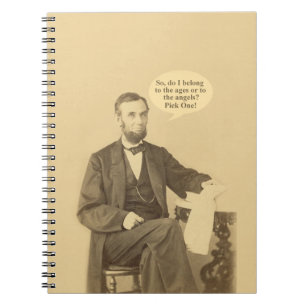 Lincoln Ages or Angels Historic Quote Notebook