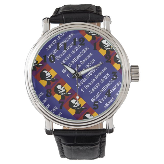 LINCOLN BATTALION FLAG WATCH (Front)