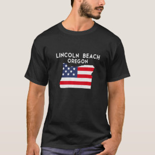 Lincoln Beach Oregon USA State America Travel Oreg T-Shirt