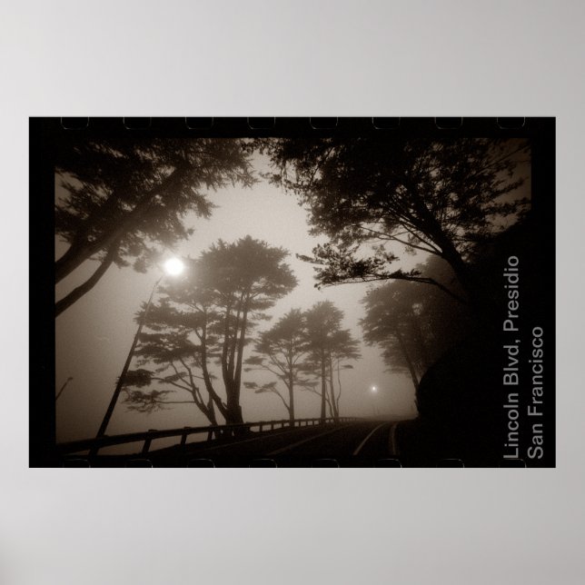 Lincoln Blvd, Presidio SF Sidelabel Poster (Front)